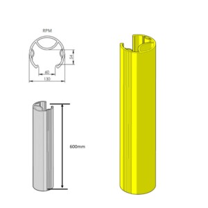 Протектор за защита на краката на стелажи RPM 600 (80-100 mm)